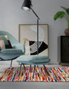 Woven Tapestry Lane Collection Area Rug - Jaipur Rectangle Multi  lifestyle 5