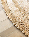 Woven Seaside Jute Collection Area Rug - Seaside Round Natural  lifestyle 30