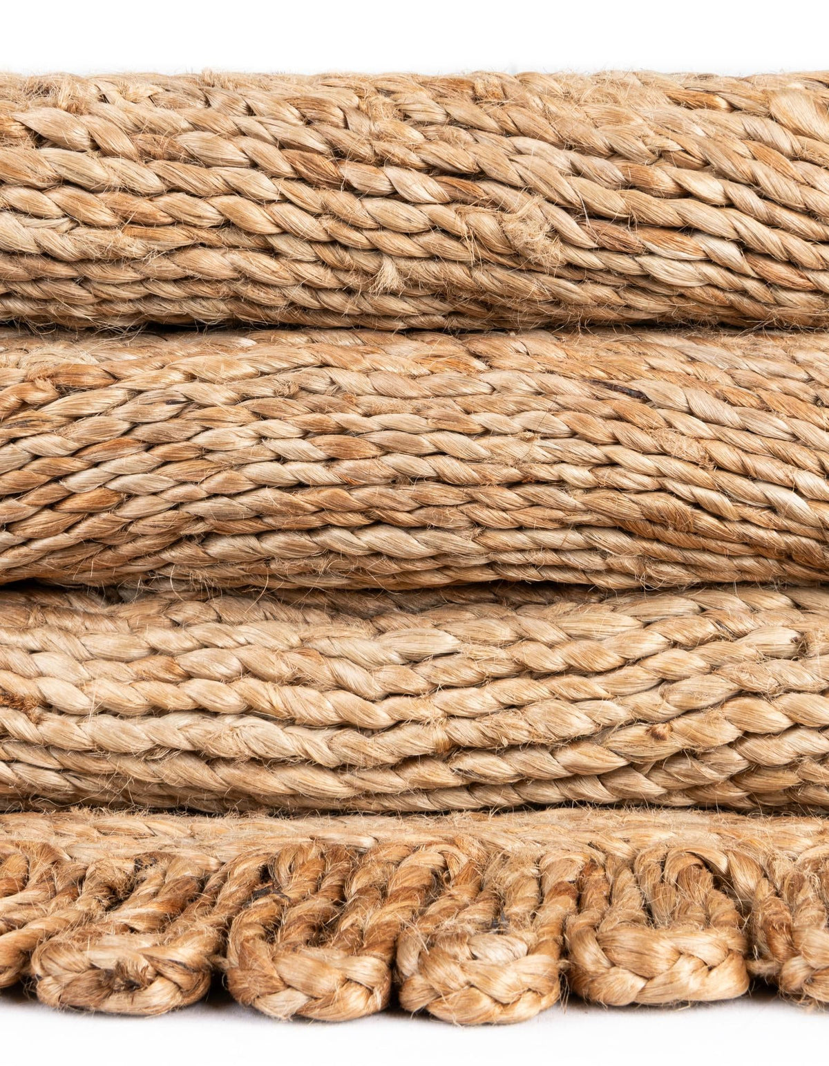 Woven Seaside Jute Collection Area Rug - Seaside Round Natural  lifestyle 23