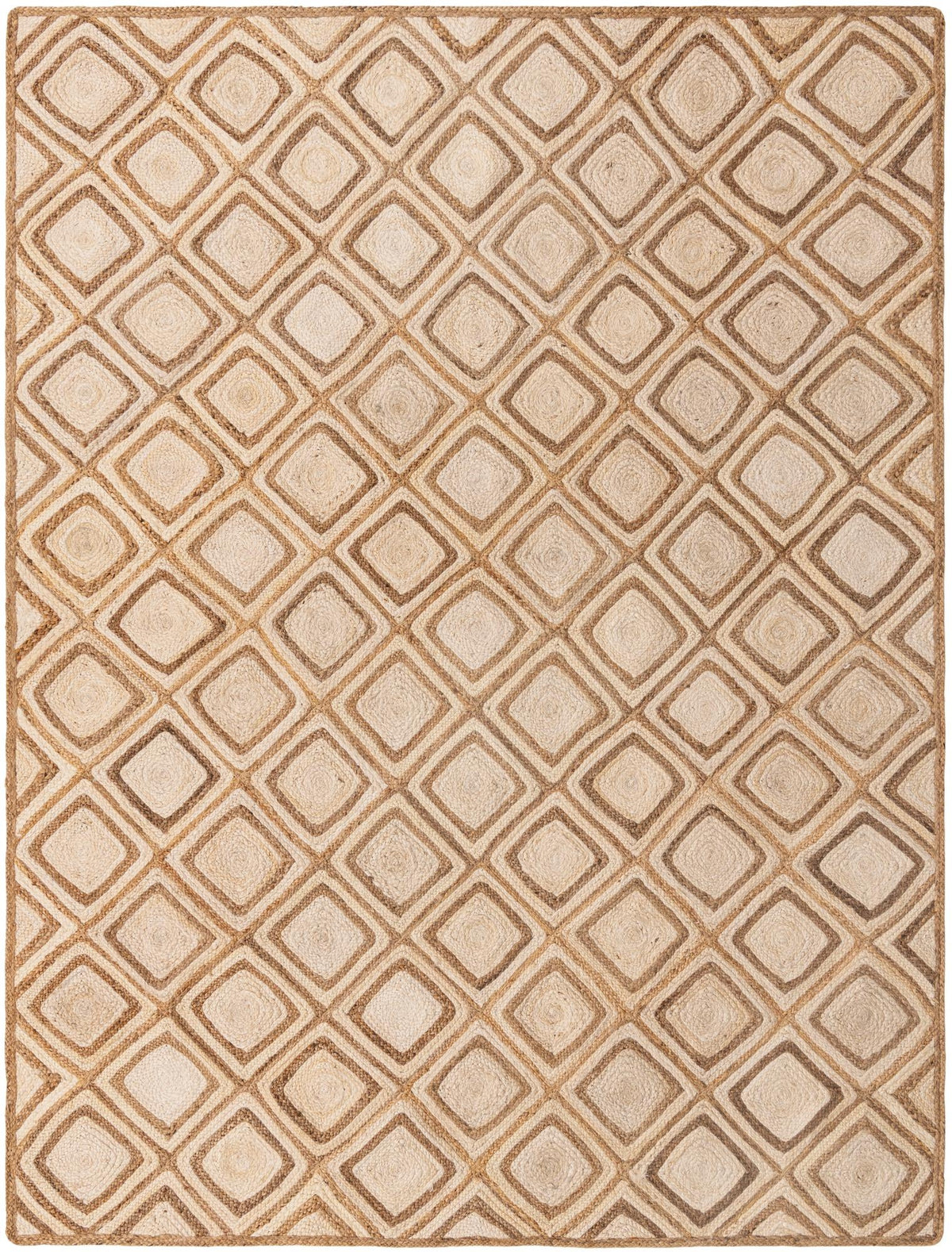 Woven Seaside Jute Collection Area Rug - Marina Rectangle Natural  lifestyle 2