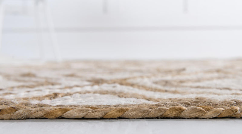 Woven Seaside Jute Collection Area Rug - Marina Rectangle Natural  lifestyle 26