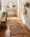 Woven Seaside Jute Collection Area Rug - Whittaker Runner Natural  lifestyle 34