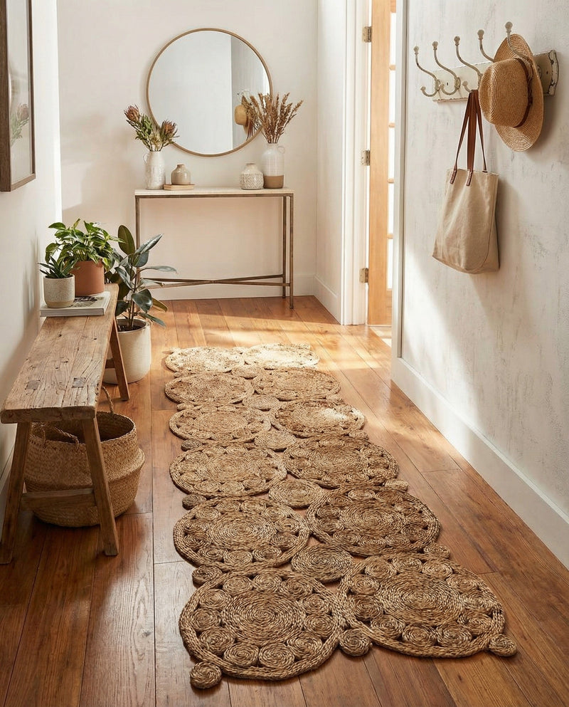 Woven Seaside Jute Collection Area Rug - Whittaker Runner Natural  lifestyle 34