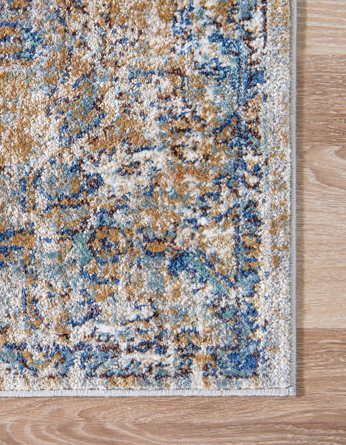 Charleston Elegance Collection Area Rug -  Edisto Square Light Blue  lifestyle 22