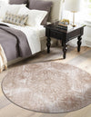 Riviera Elegance Collection Area Rug -  Monaco (Beige) Round Beige  lifestyle 5