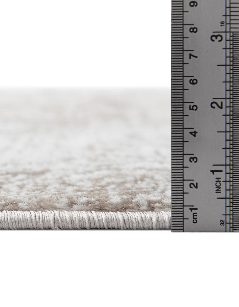 Riviera Elegance Collection Area Rug -  Monaco (Beige) Round Beige  lifestyle 13