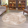 Riviera Elegance Collection Area Rug -  Monaco (Beige) Round Beige  lifestyle 28