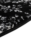 Riviera Elegance Collection Area Rug -  Monaco (Black) Round Black  lifestyle 19