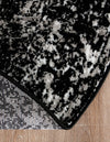 Riviera Elegance Collection Area Rug - Antibes (Black) Round Black  lifestyle 43