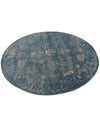 Riviera Elegance Collection Area Rug - Antibes (Blue) Round Blue  lifestyle 47