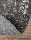Riviera Elegance Collection Area Rug - Antibes (Dark Gray) Round Dark Gray  lifestyle 41