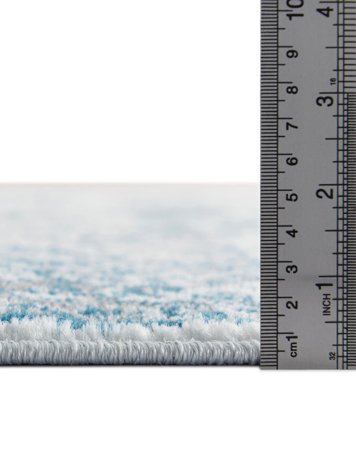 Riviera Elegance Collection Area Rug - Antibes (Light Blue) Round Light Blue  lifestyle 76