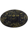 Riviera Elegance Collection Area Rug - Antibes (Navy Blue) Round Navy Blue  lifestyle 46