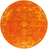 Riviera Elegance Collection Area Rug - Antibes (Orange) Round Orange Main