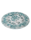Riviera Elegance Collection Area Rug -  Menton (Turquoise) Round Turquoise  lifestyle 46