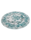 Riviera Elegance Collection Area Rug -  Menton (Turquoise) Round Turquoise  lifestyle 47