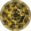 Riviera Elegance Collection Area Rug -  Menton (Navy Blue) Round Navy Blue Main