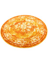 Riviera Elegance Collection Area Rug -  Menton (Orange) Round Orange  lifestyle 47