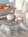 Riviera Elegance Collection Area Rug -  Nice Round Dark Gray  lifestyle 27