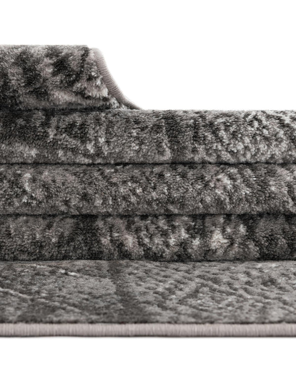 Riviera Elegance Collection Area Rug -  Nice Round Dark Gray  lifestyle 41