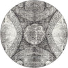 Riviera Elegance Collection Area Rug -  Nice Round Dark Gray Main