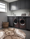 Riviera Elegance Collection Area Rug -  Nice Round Brown  lifestyle 8