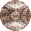 Riviera Elegance Collection Area Rug -  Nice Round Brown Main