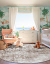 Riviera Elegance Collection Area Rug -  Vence Round Brown  lifestyle 74