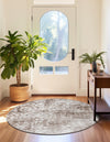 Riviera Elegance Collection Area Rug -  Vence Round Brown  lifestyle 88