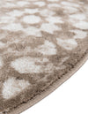 Riviera Elegance Collection Area Rug -  Vence Round Brown  lifestyle 116