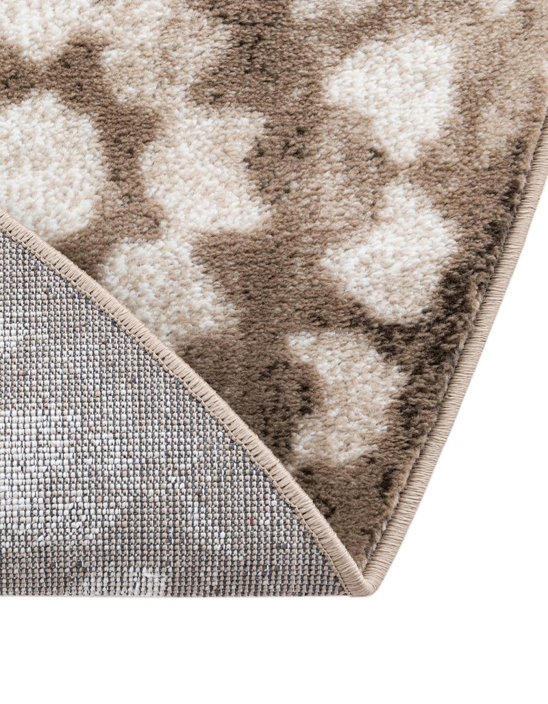 Riviera Elegance Collection Area Rug -  Vence Round Brown  lifestyle 117