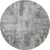 Riviera Elegance Collection Area Rug -  Grasse Round Dark Gray Main