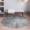 Riviera Elegance Collection Area Rug -  Grasse Round Dark Gray  lifestyle 1