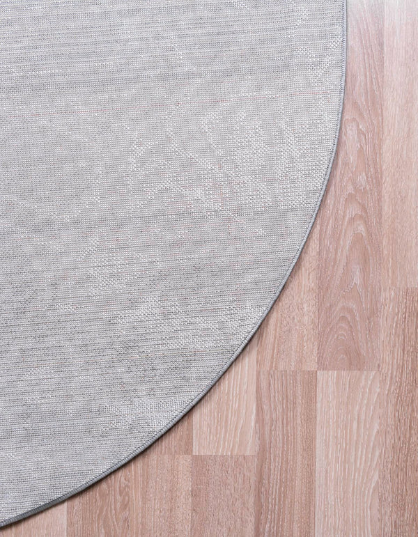 Riviera Elegance Collection Area Rug -  Grasse Round Dark Gray  lifestyle 19