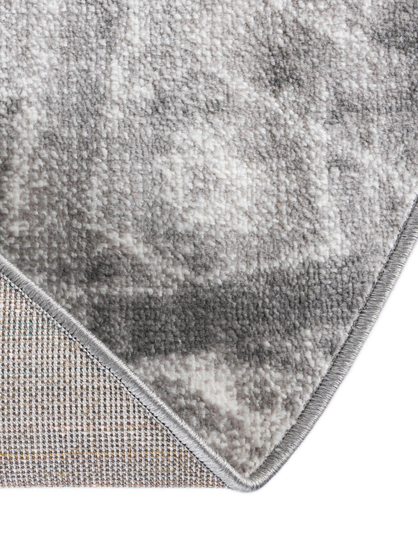 Riviera Elegance Collection Area Rug -  Grasse Round Dark Gray  lifestyle 85