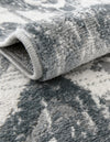 Cascade Range Collection Area Rug - Hood (Blue Gray) Round Blue Gray  lifestyle 52