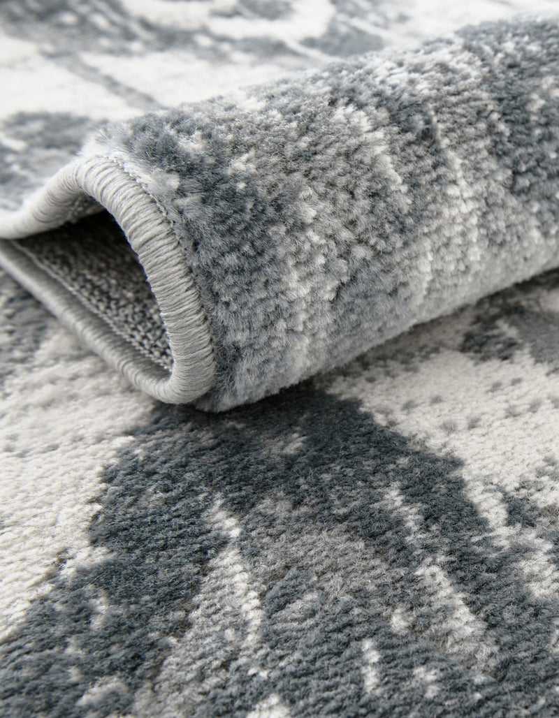 Cascade Range Collection Area Rug - Hood (Blue Gray) Round Blue Gray  lifestyle 52