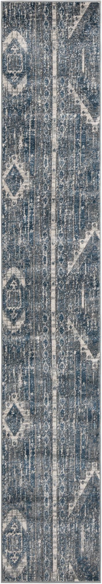 Cascade Range Collection Area Rug - Hood (Blue Gray) Runner Blue Gray Main