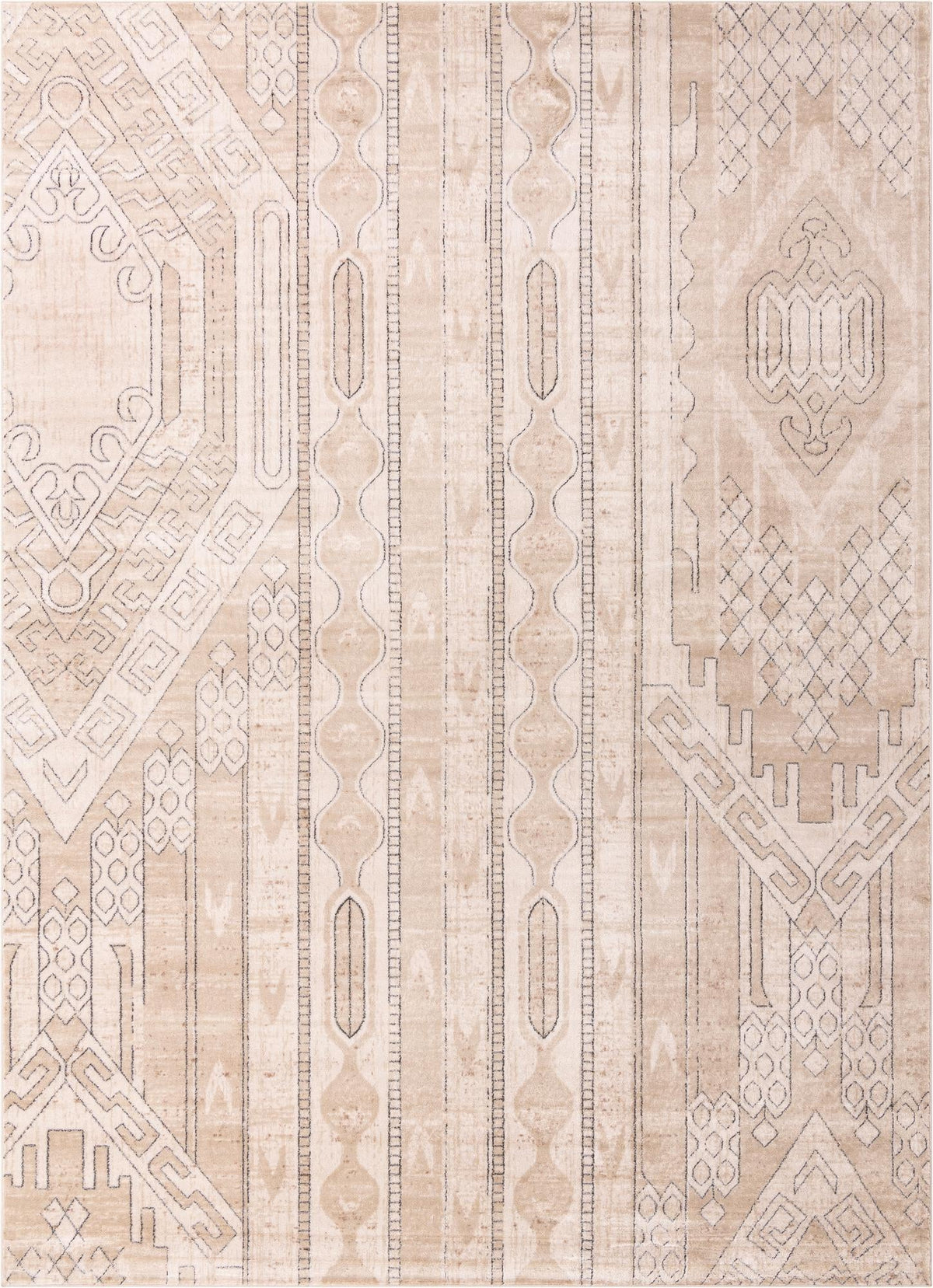 Cascade Range Collection Area Rug - Hood (Ivory) Rectangle Ivory  lifestyle 2