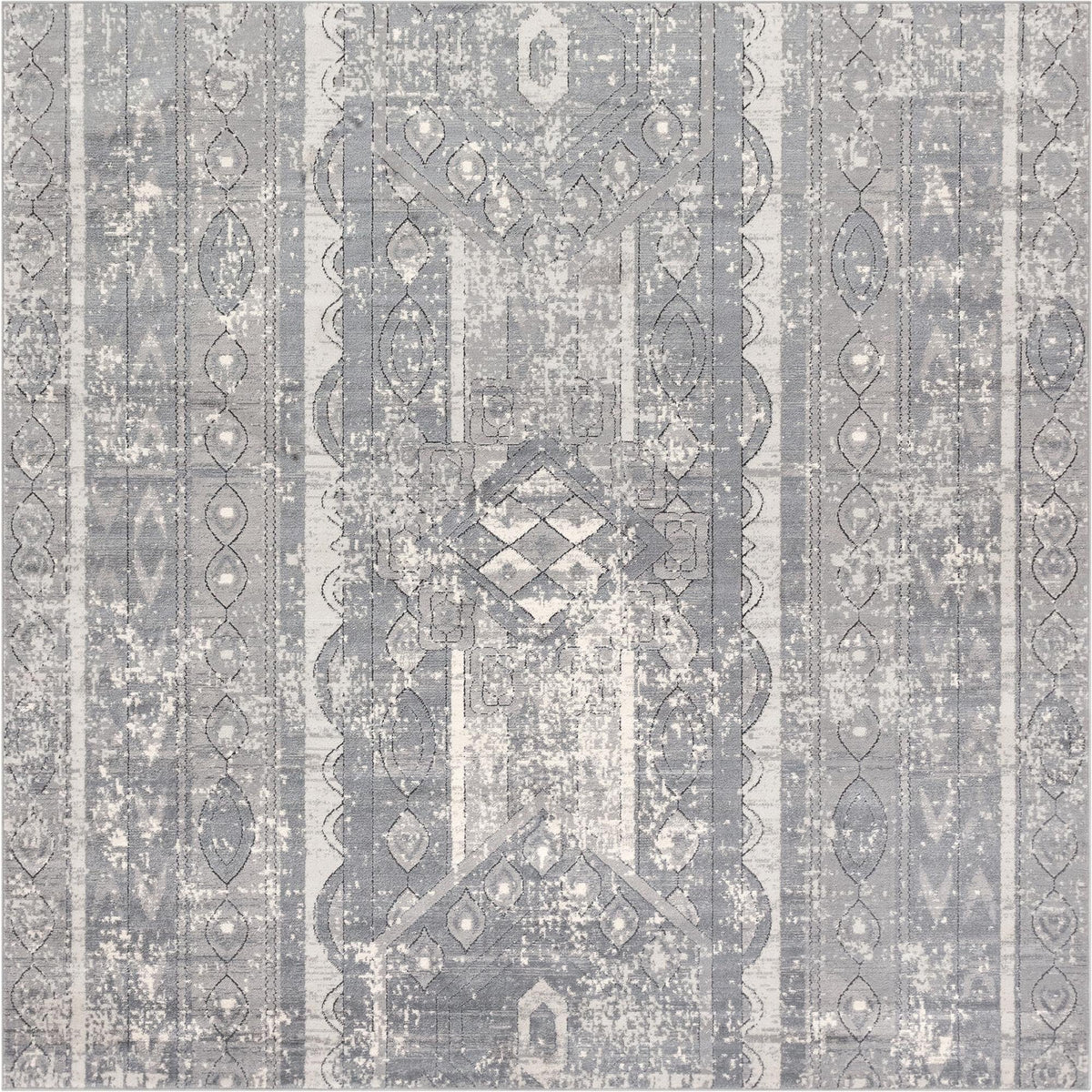 Cascade Range Collection Area Rug -  Rainier Square Gray  lifestyle 89