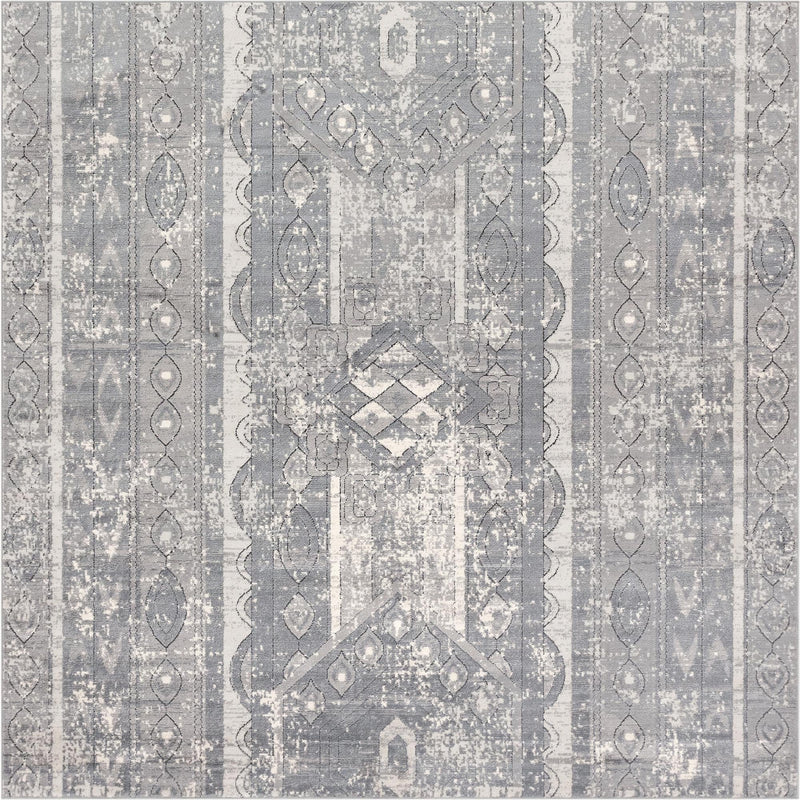 Cascade Range Collection Area Rug -  Rainier Square Gray  lifestyle 89