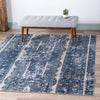 Cascade Range Collection Area Rug -  Rainier Square Blue  lifestyle 0