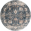 Cascade Range Collection Area Rug -  Shasta (Blue) Round Blue Main