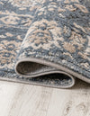 Cascade Range Collection Area Rug -  Shasta (Blue) Square Blue  lifestyle 48