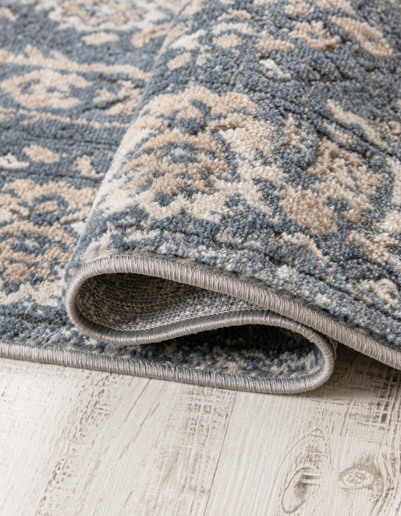 Cascade Range Collection Area Rug -  Shasta (Blue) Square Blue  lifestyle 48