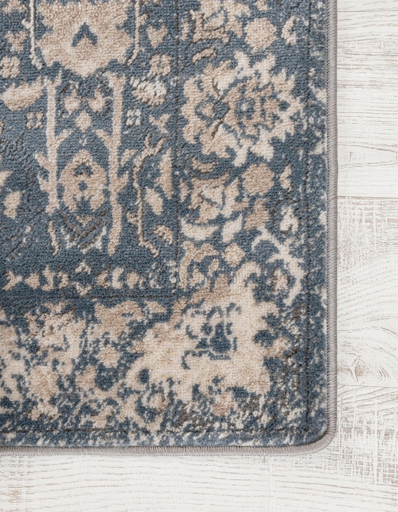 Cascade Range Collection Area Rug -  Shasta (Blue) Square Blue  lifestyle 50
