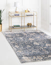 Cascade Range Collection Area Rug -  Shasta (Blue) Rectangle Blue  lifestyle 0