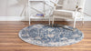 Cascade Range Collection Area Rug -  Shasta (Blue) Round Blue  lifestyle 3