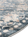 Cascade Range Collection Area Rug -  Shasta (Blue) Round Blue  lifestyle 7
