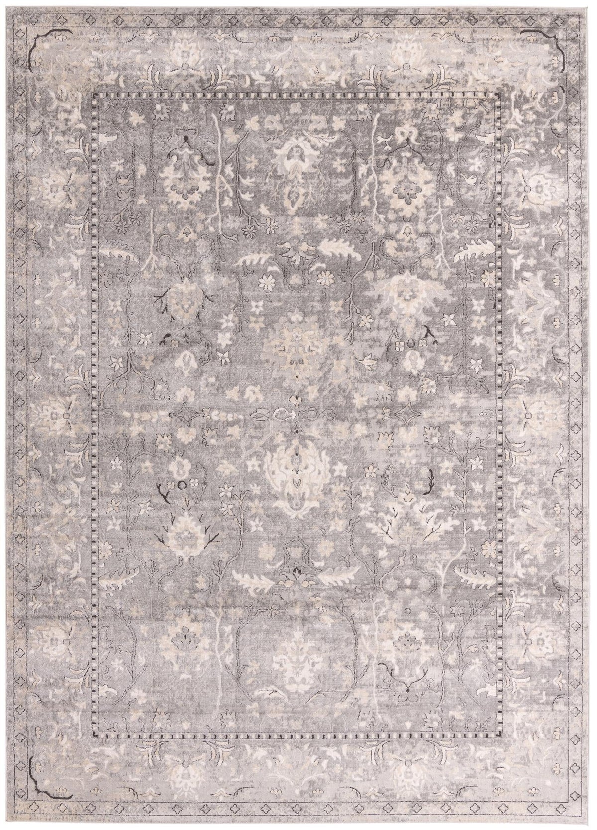 Cascade Range Collection Area Rug -  Shasta (Gray) Rectangle Gray Main